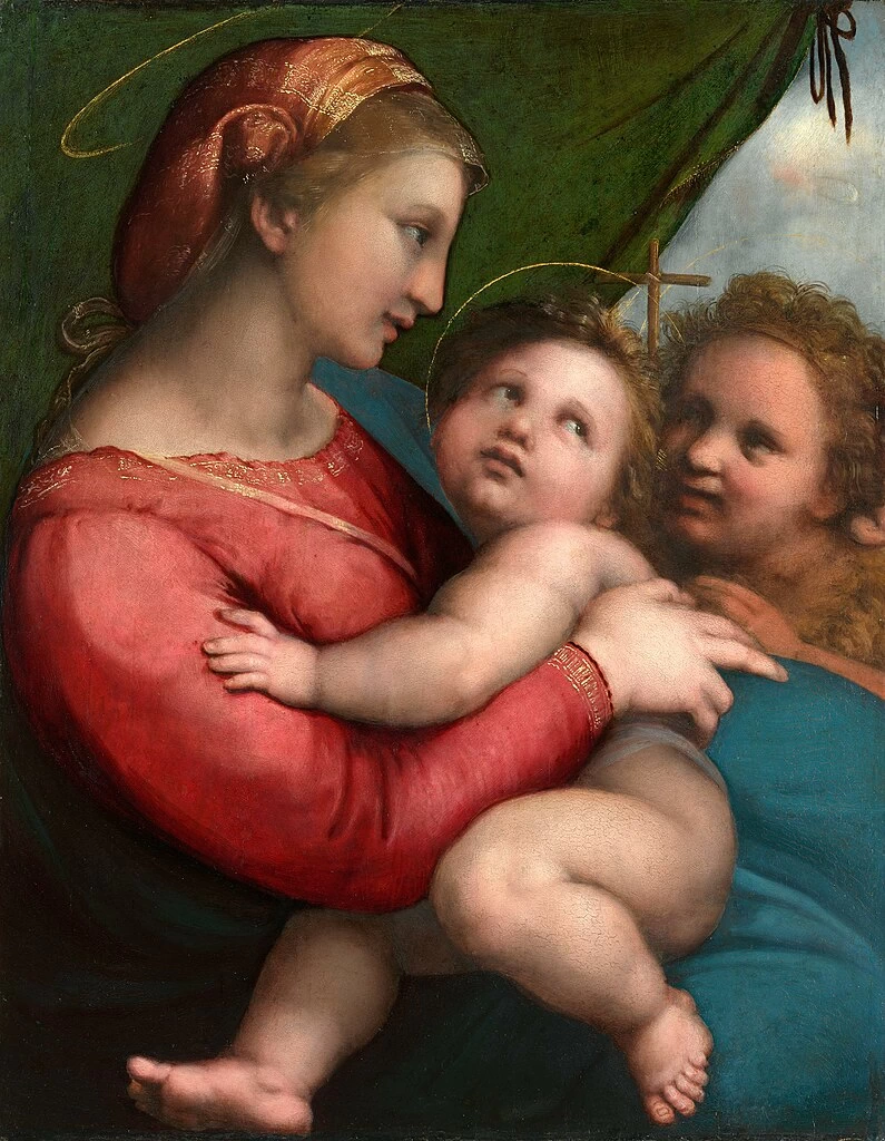 Madonna della tenda 1514. Monaco di Baviera, Alte Pinakothek